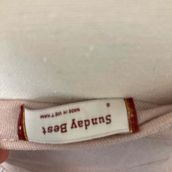 Sunday Best Aritzia dusty pink dress with pockets new size small - Picture 5 of 6